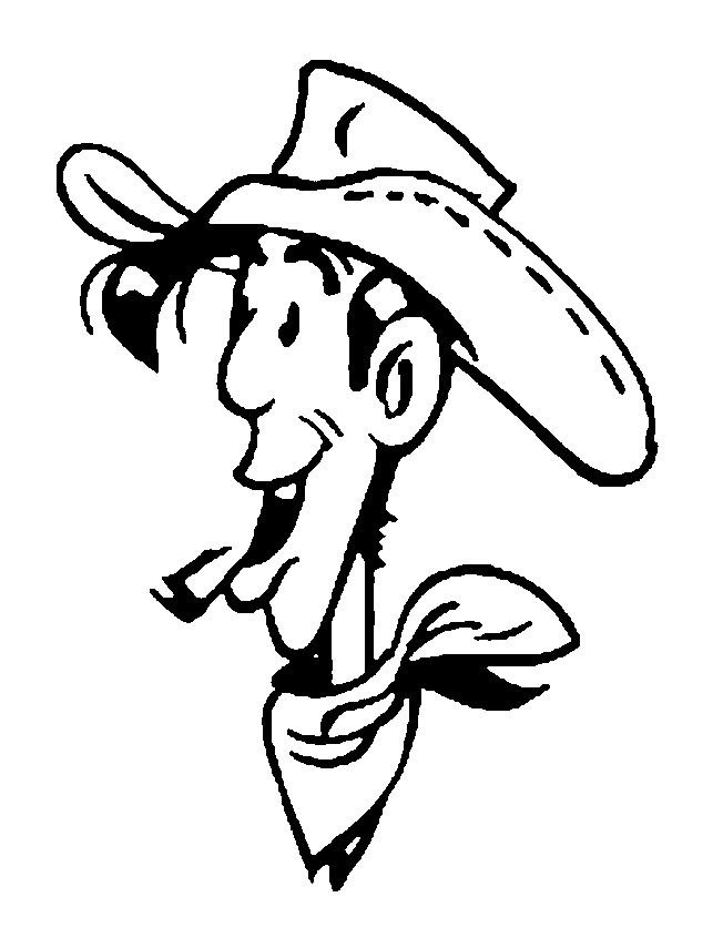 coloriage lucky luke